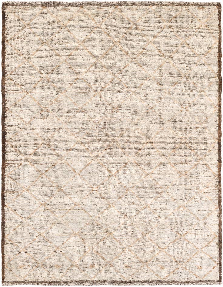 Detail image of 4' 6 x 6' 1 Hand Knotted Moroccan Wool Rug