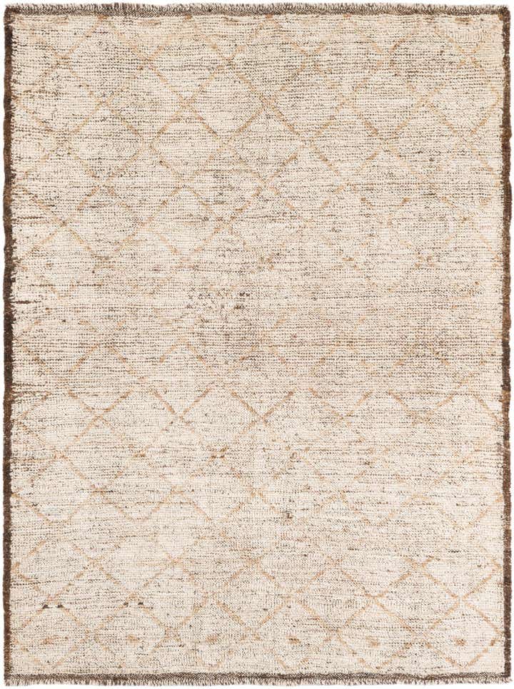 4' 6 x 6' 1 Hand Knotted Moroccan Wool Rug