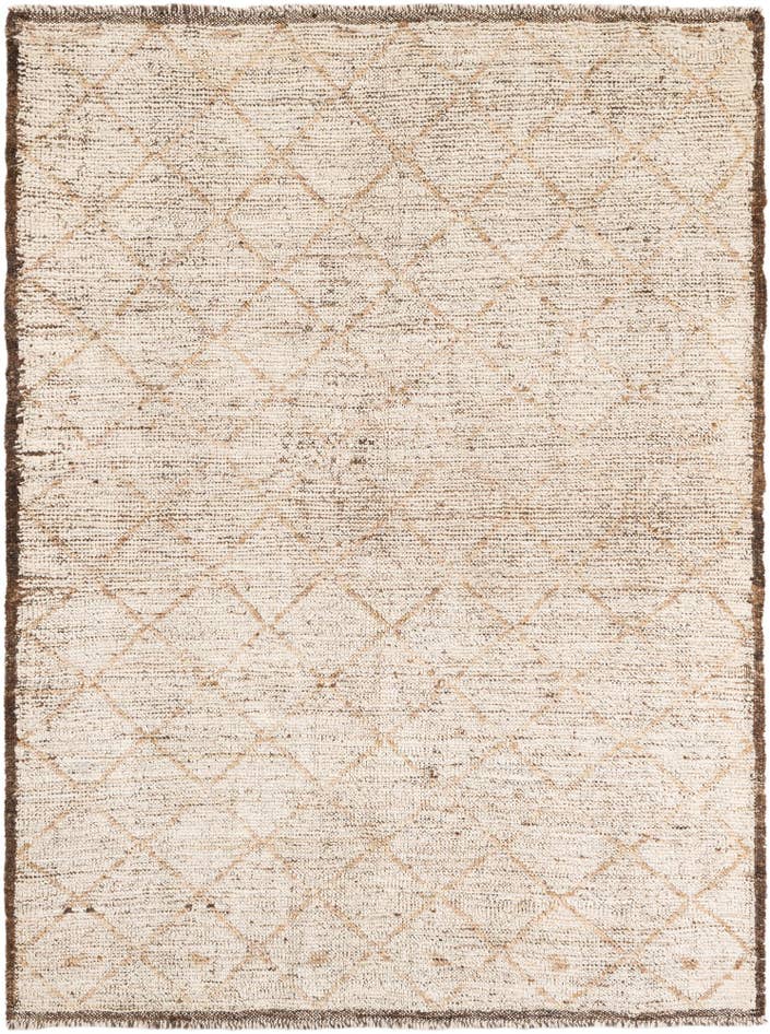 Detail image of 4' 6 x 6' 1 Hand Knotted Moroccan Wool Rug
