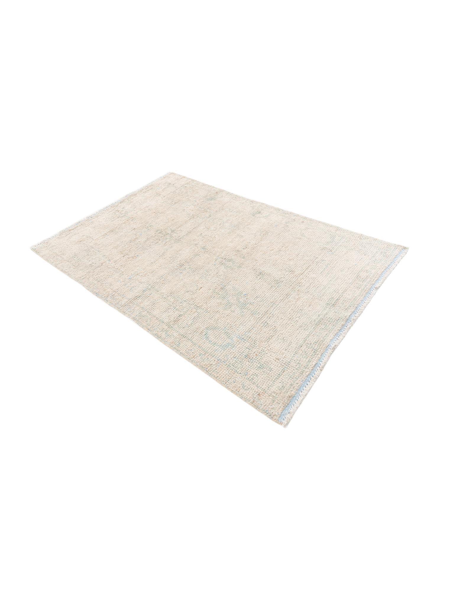 4' x 6' Hand Knotted Moroccan Wool Rug