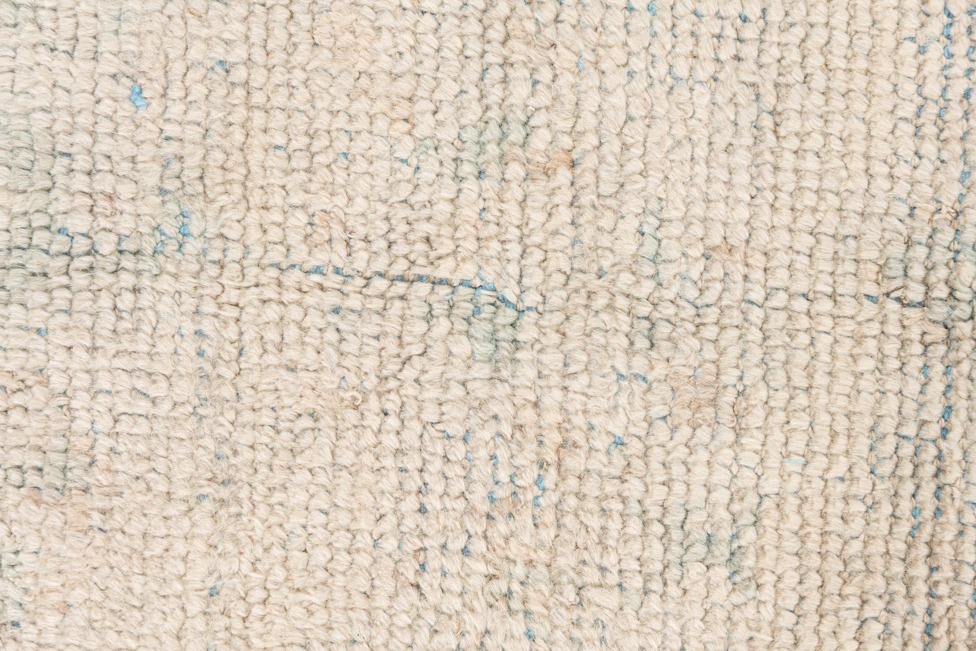 4' x 6' Hand Knotted Moroccan Wool Rug