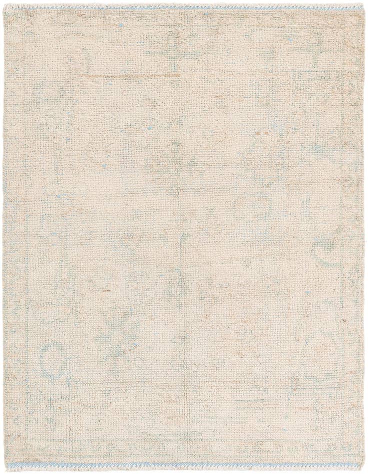 Detail image of 4' x 6' Hand Knotted Moroccan Wool Rug