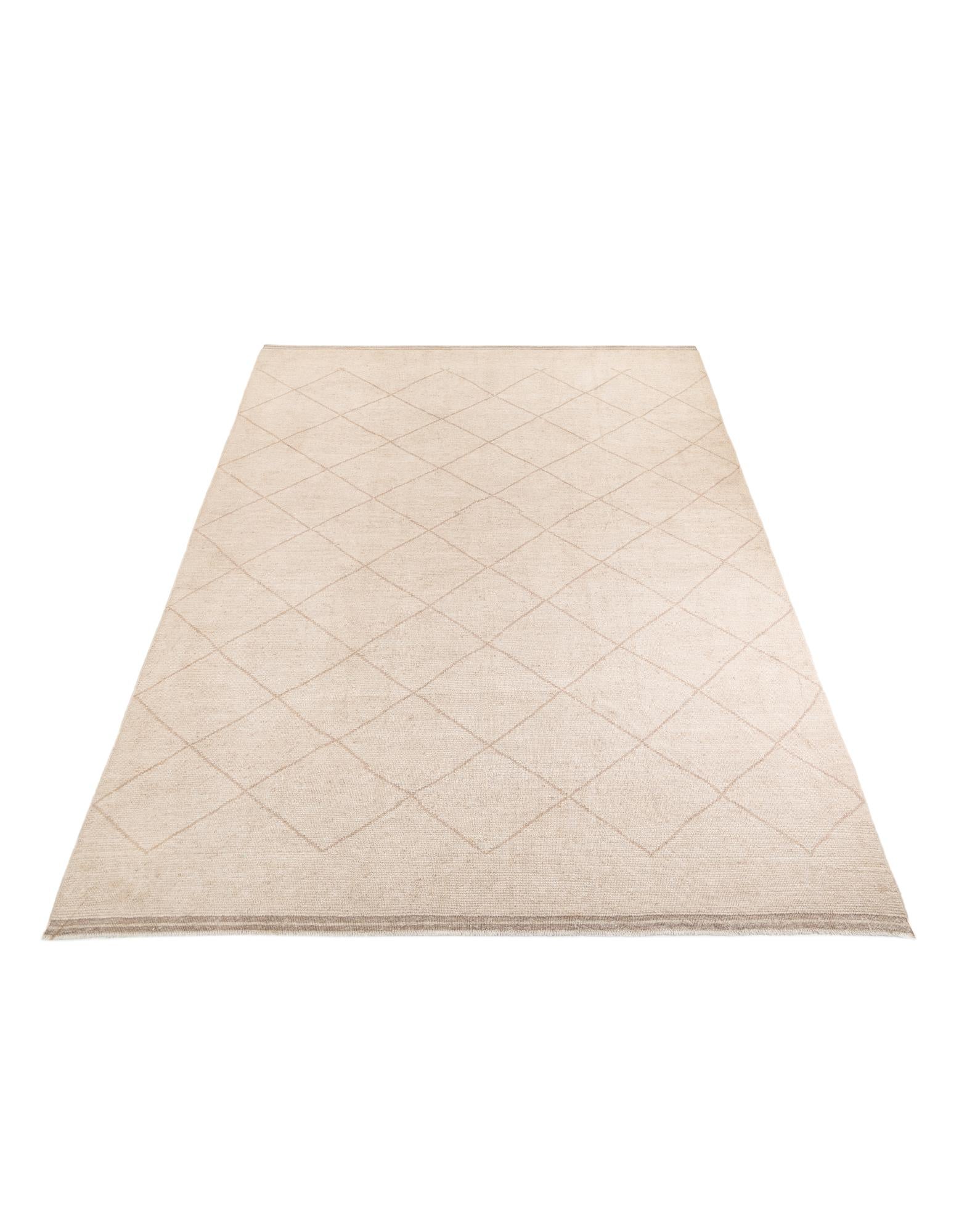 10' 2 x 14' 3 Hand Knotted Moroccan Wool Rug