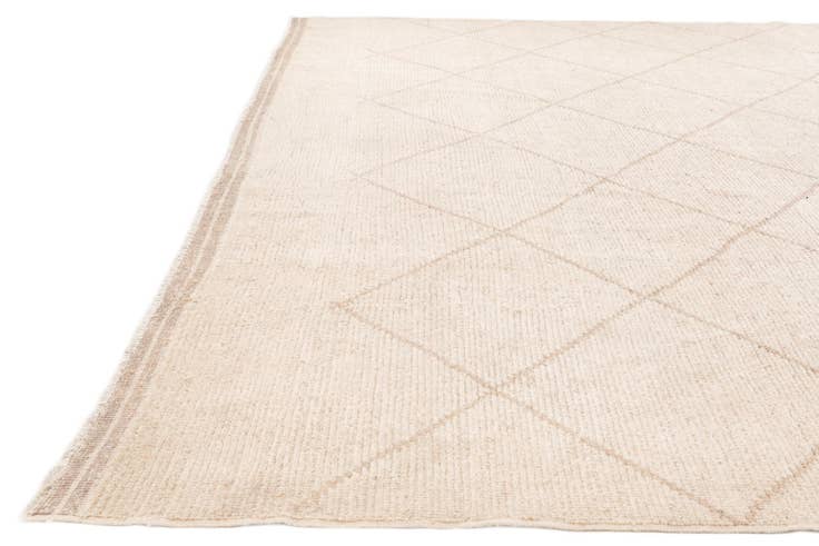 Detail image of 10' 2 x 14' 3 Hand Knotted Moroccan Wool Rug