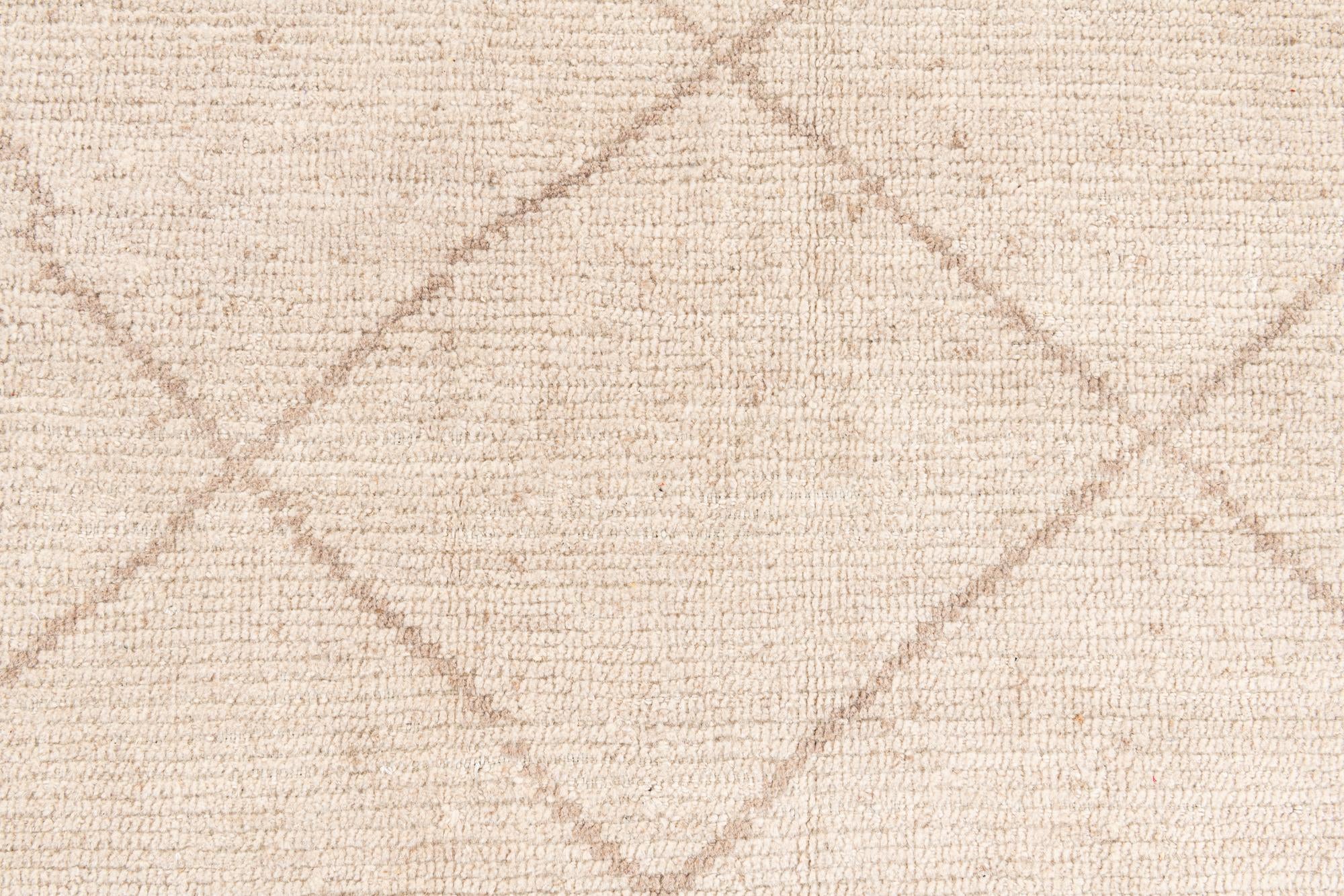 10' 2 x 14' 3 Hand Knotted Moroccan Wool Rug