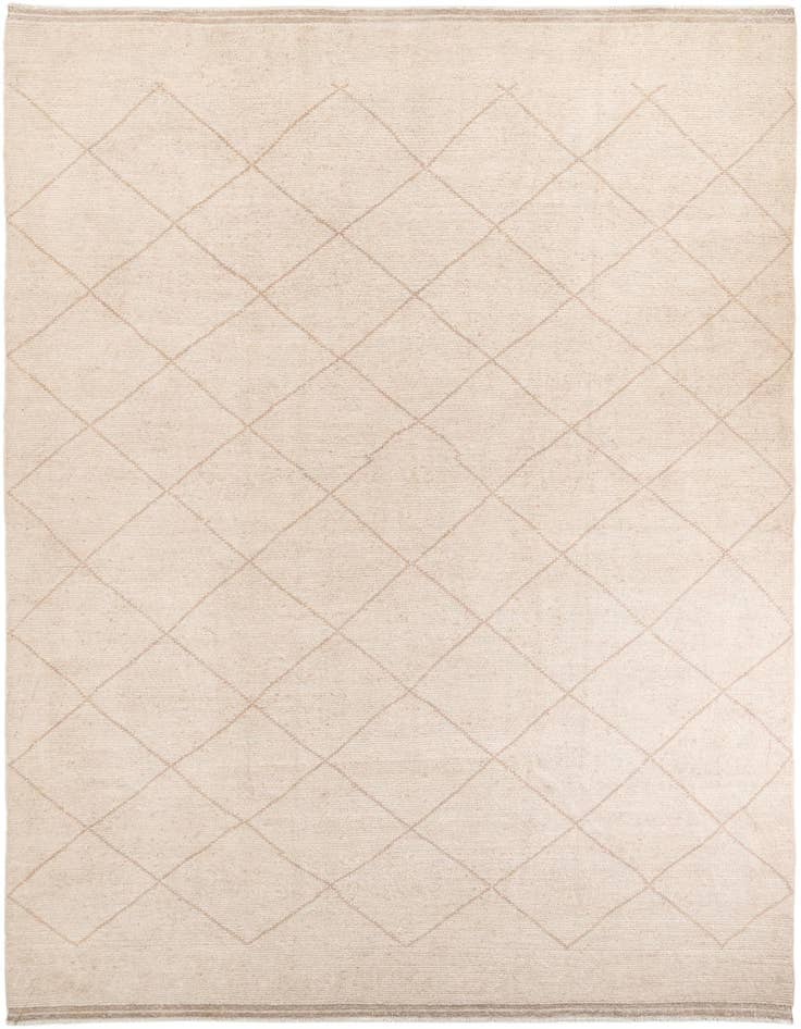 Detail image of 10' 2 x 14' 3 Hand Knotted Moroccan Wool Rug