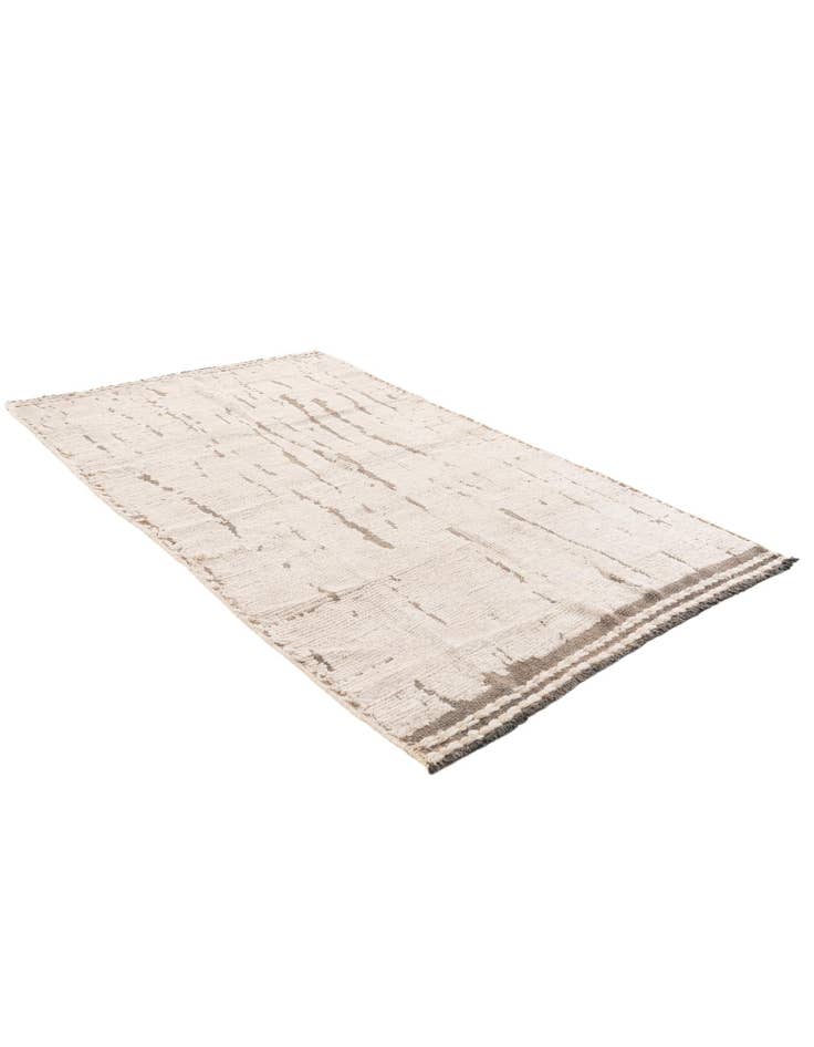 Detail image of 4' 4 x 7' Hand Knotted Moroccan Wool Rug