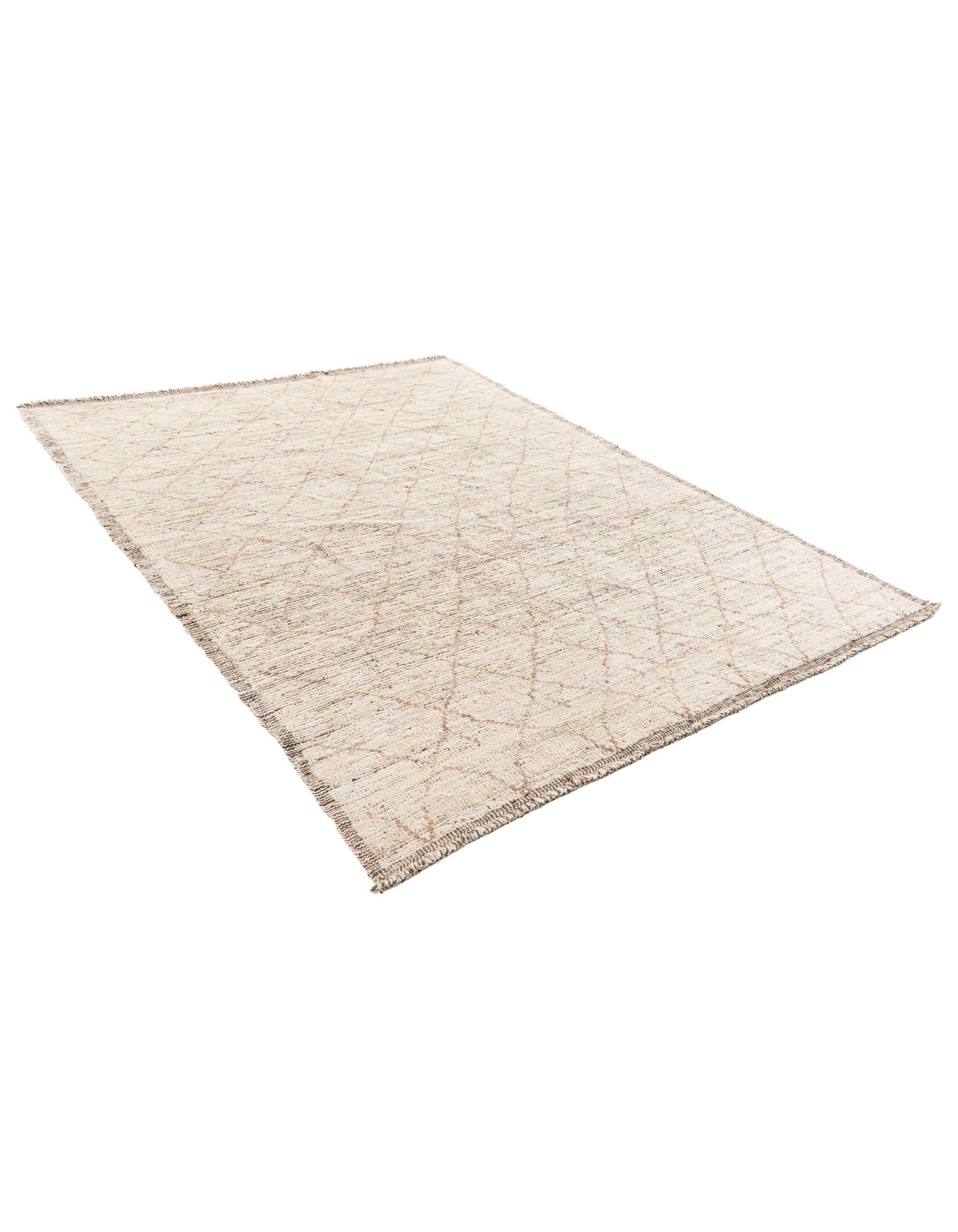 5' 4 x 7' 1 Hand Knotted Moroccan Wool Rug