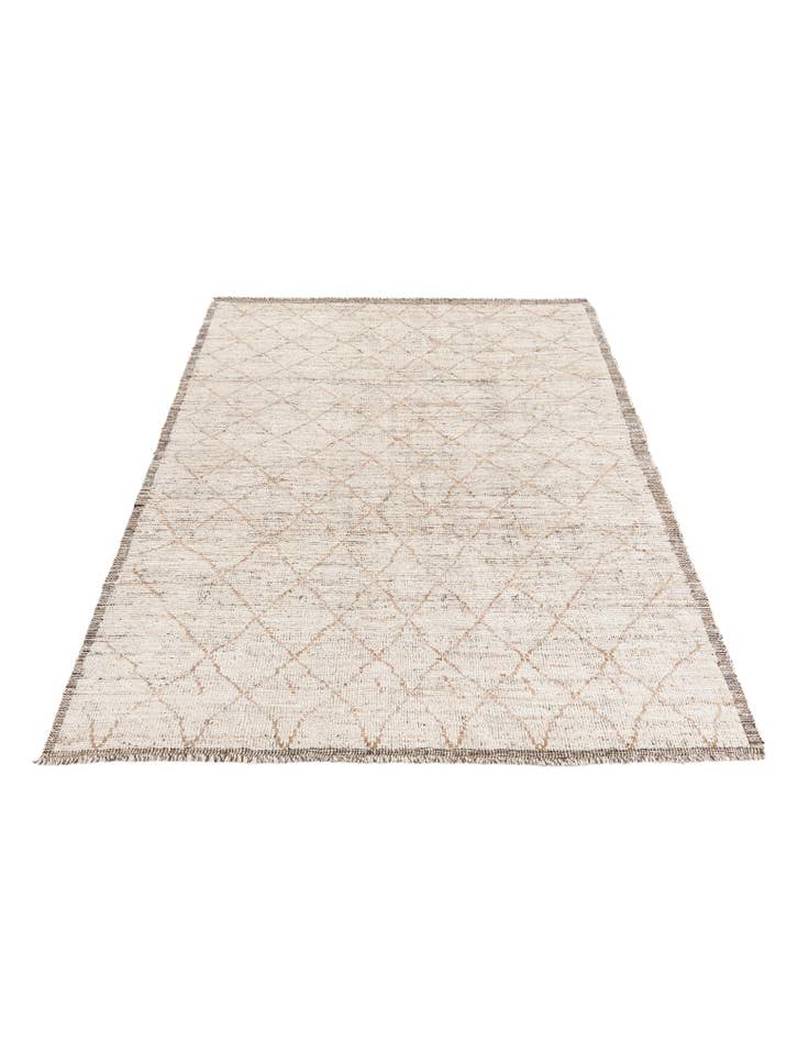 Detail image of 5' 4 x 7' 1 Hand Knotted Moroccan Wool Rug