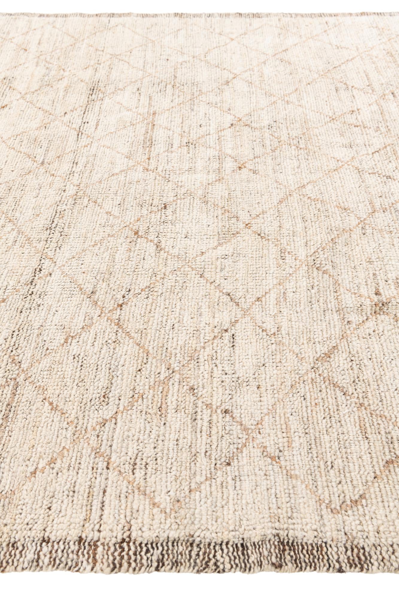 5' 4 x 7' 1 Hand Knotted Moroccan Wool Rug