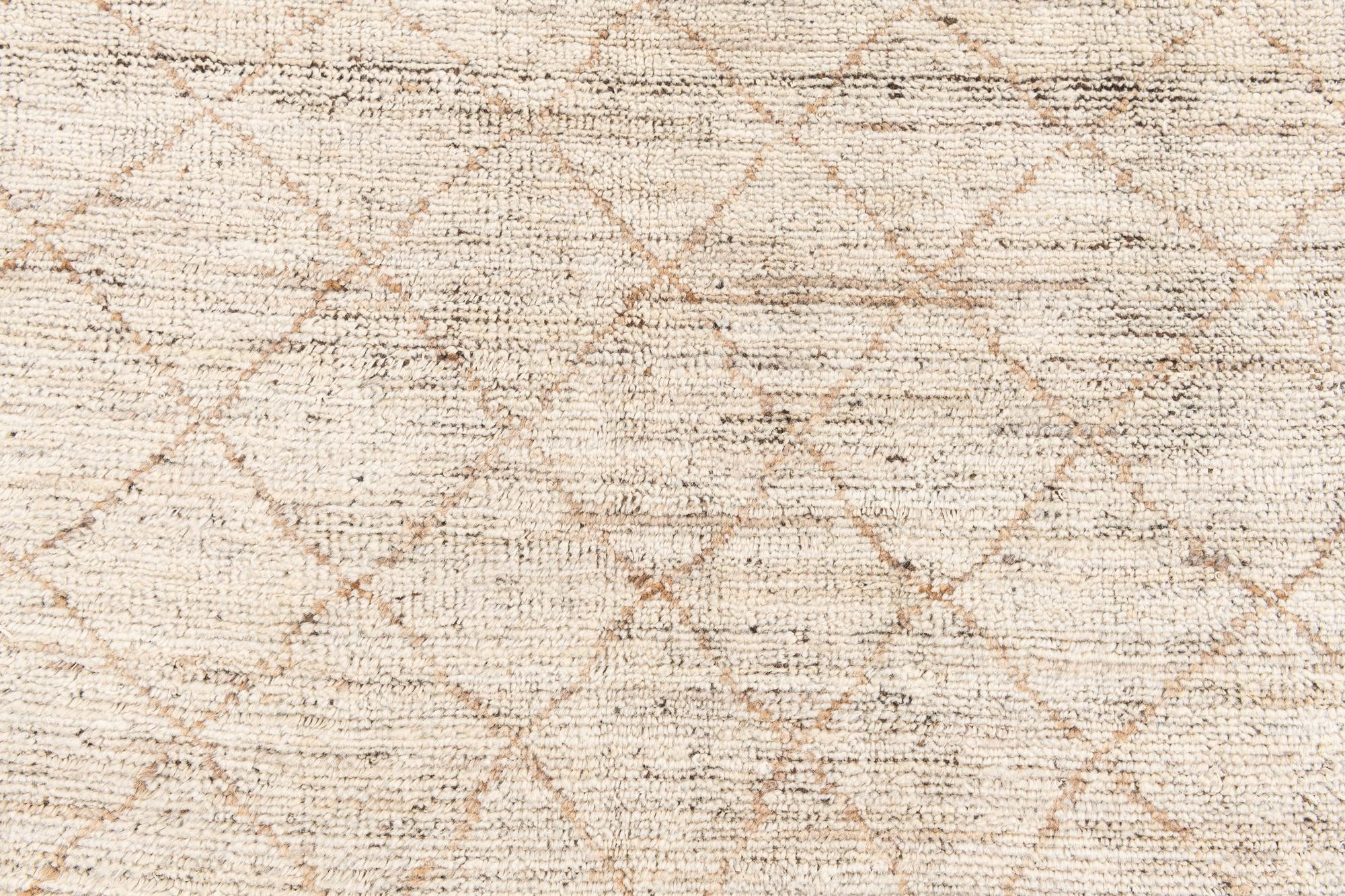 5' 4 x 7' 1 Hand Knotted Moroccan Wool Rug