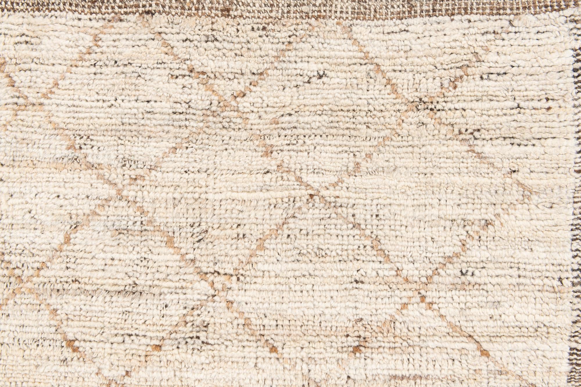 5' 4 x 7' 1 Hand Knotted Moroccan Wool Rug