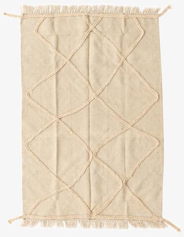 3' 4 x 5' Hand Knotted Moroccan Wool Rug