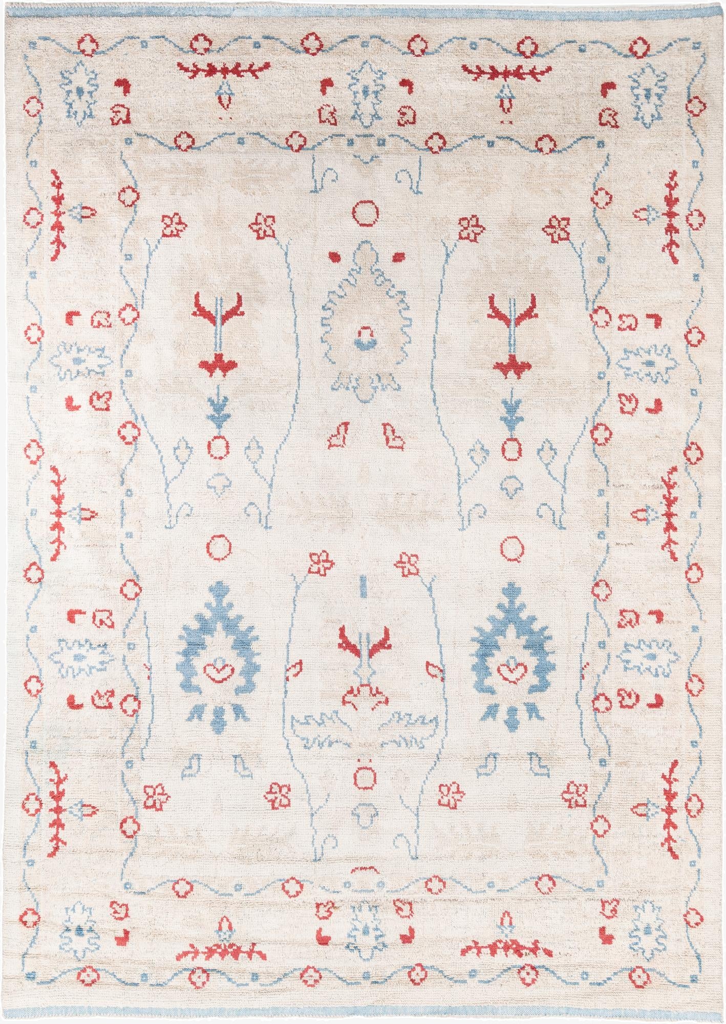 8' 6 x 12'  Hand Knotted Moroccan Wool Rug