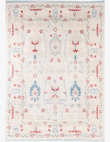 8' 6 x 12' Hand Knotted Moroccan Wool Rug