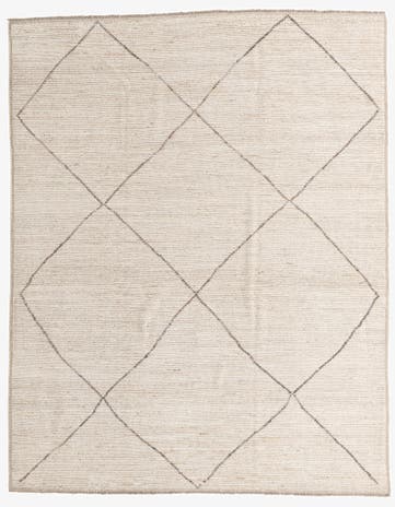 8' 1 x 10' 3 Hand Knotted Moroccan Wool Rug