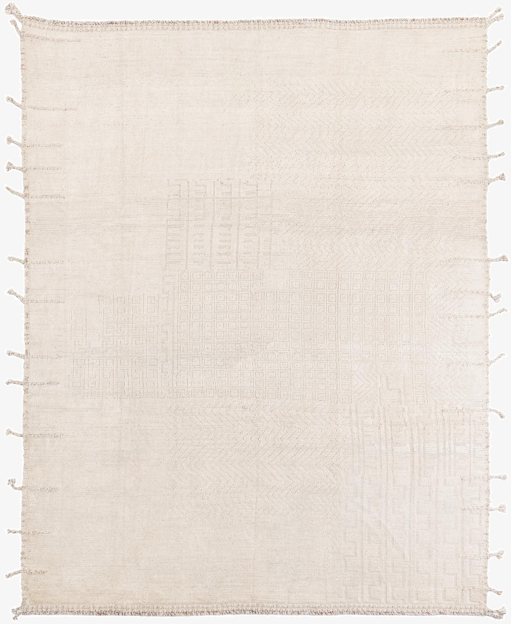 8' 4 x 10' 4  Hand Knotted Moroccan Wool Rug