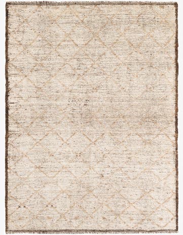 4' 6 x 6' 1 Hand Knotted Moroccan Wool Rug
