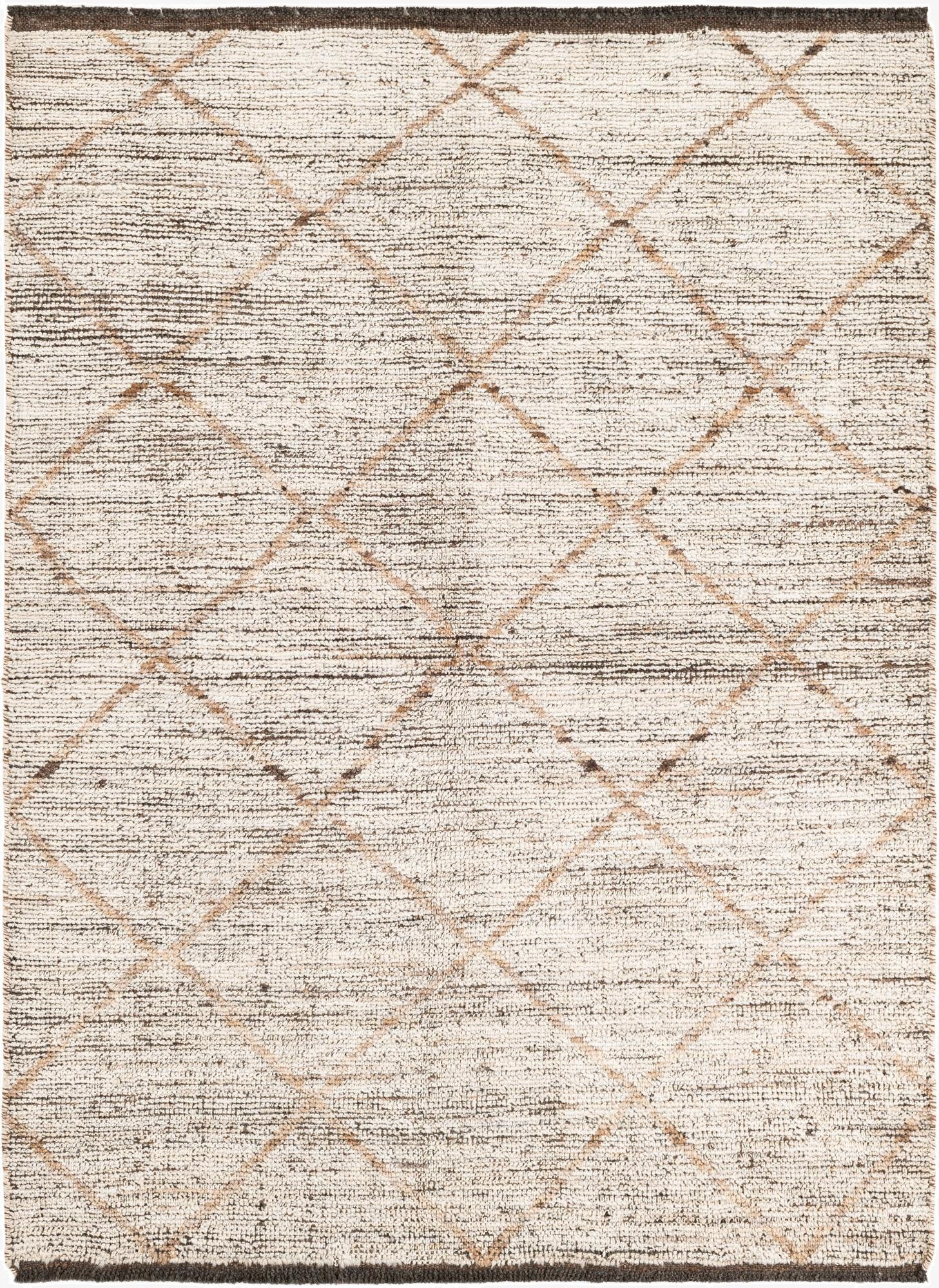 4' 4 x 6'  Hand Knotted Moroccan Wool Rug