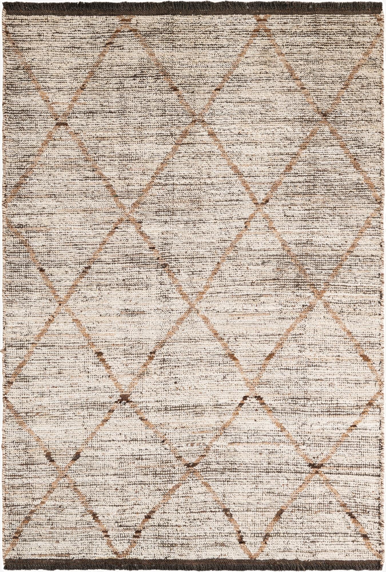 4' 1 x 6'  Hand Knotted Moroccan Wool Rug