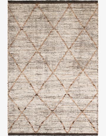 4' 1 x 6' Hand Knotted Moroccan Wool Rug