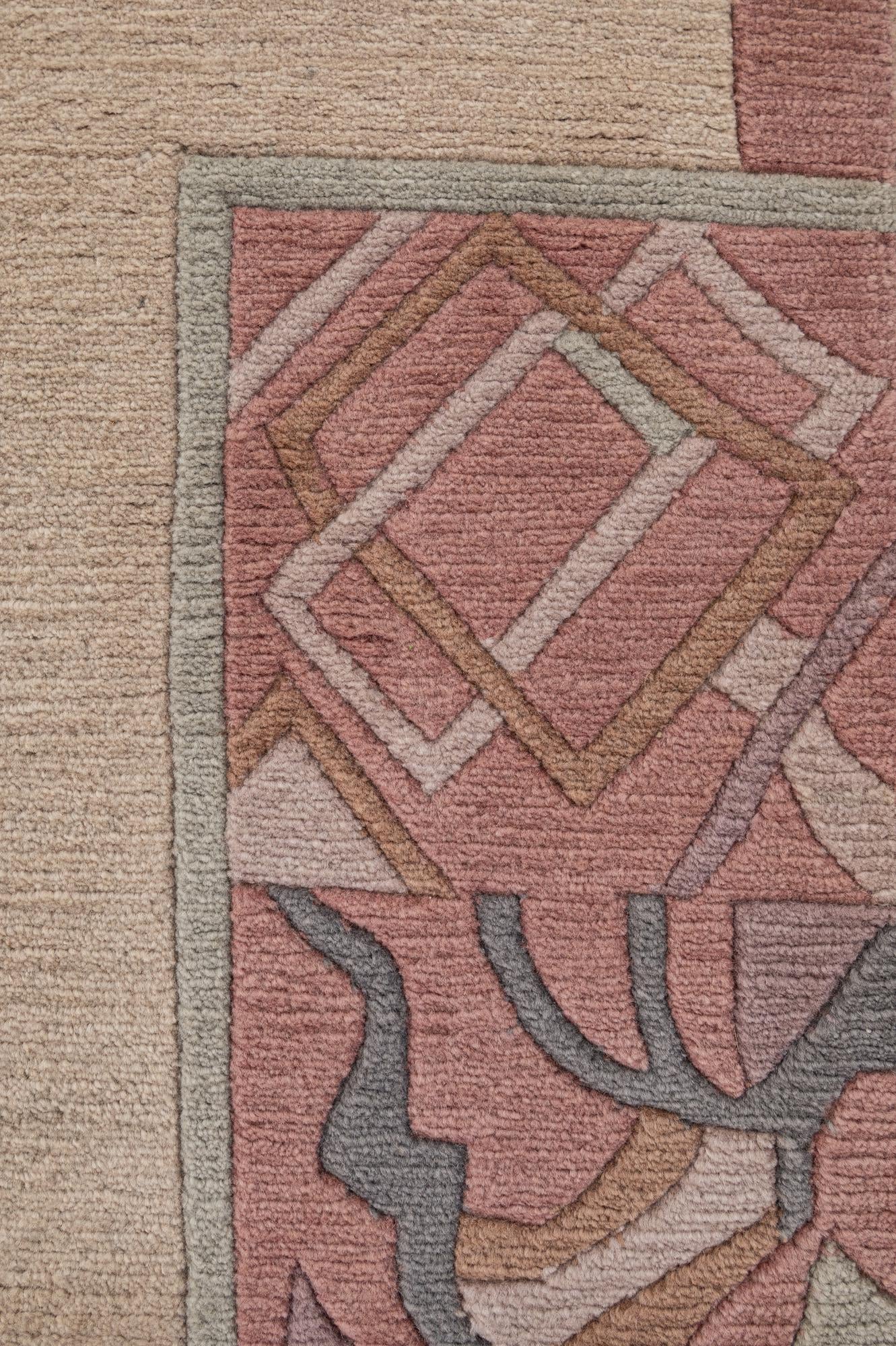8' 5 x 11' 9 Hand Knotted Nepal Wool Rug