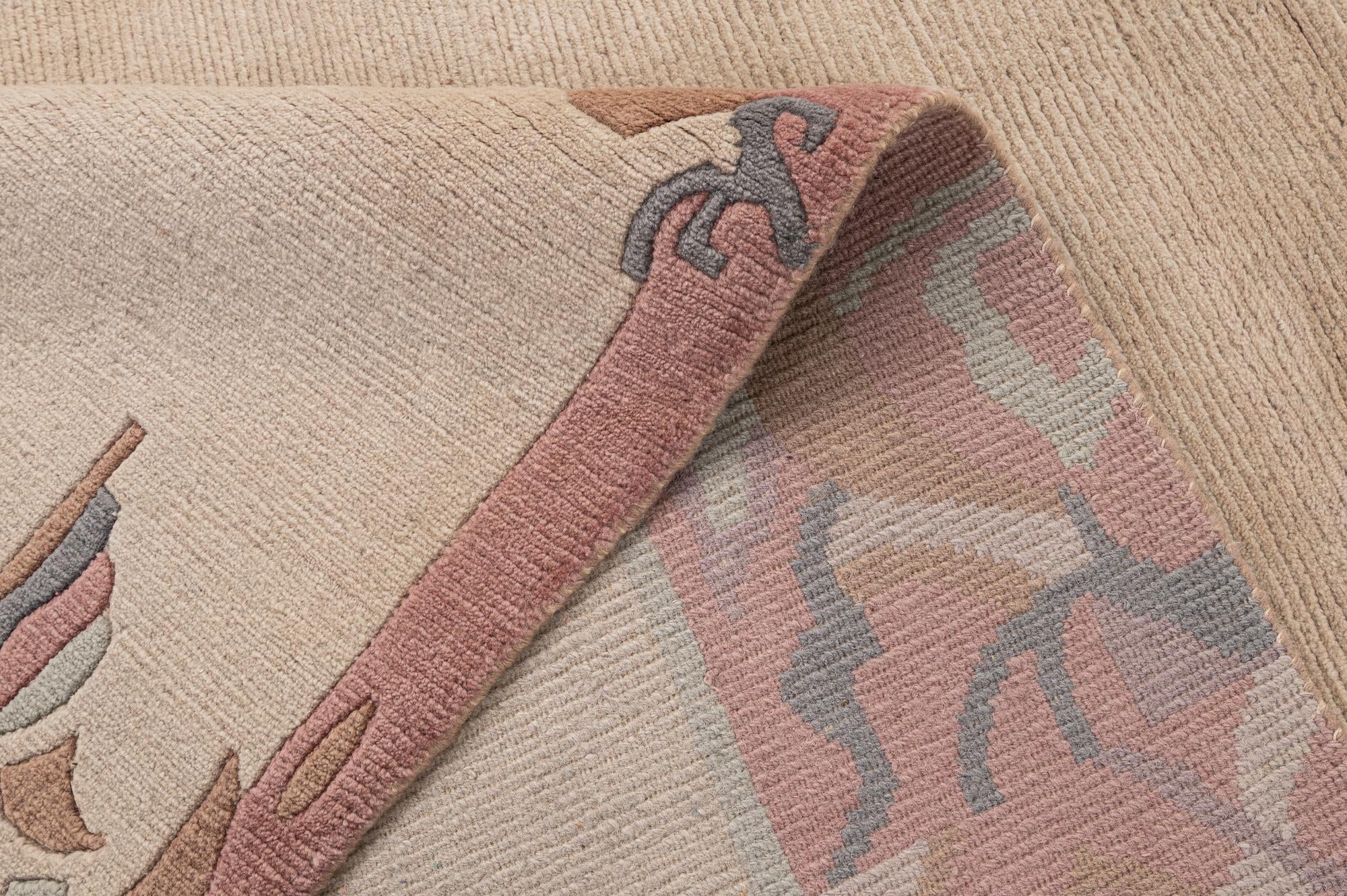 8' 5 x 11' 9 Hand Knotted Nepal Wool Rug