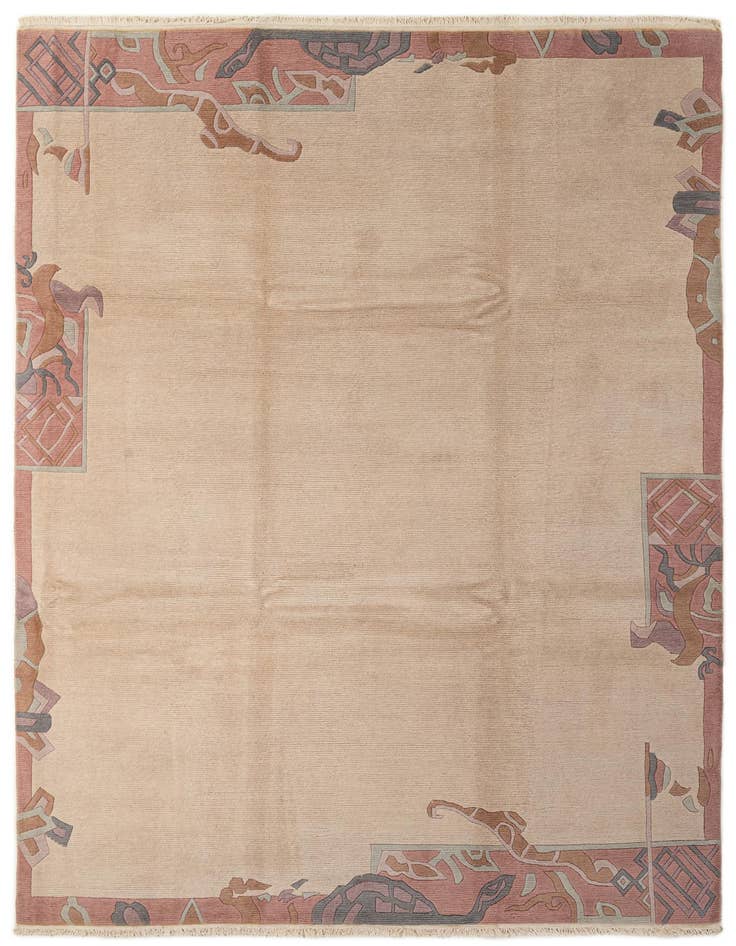 Detail image of 8' 5 x 11' 9 Hand Knotted Nepal Wool Rug