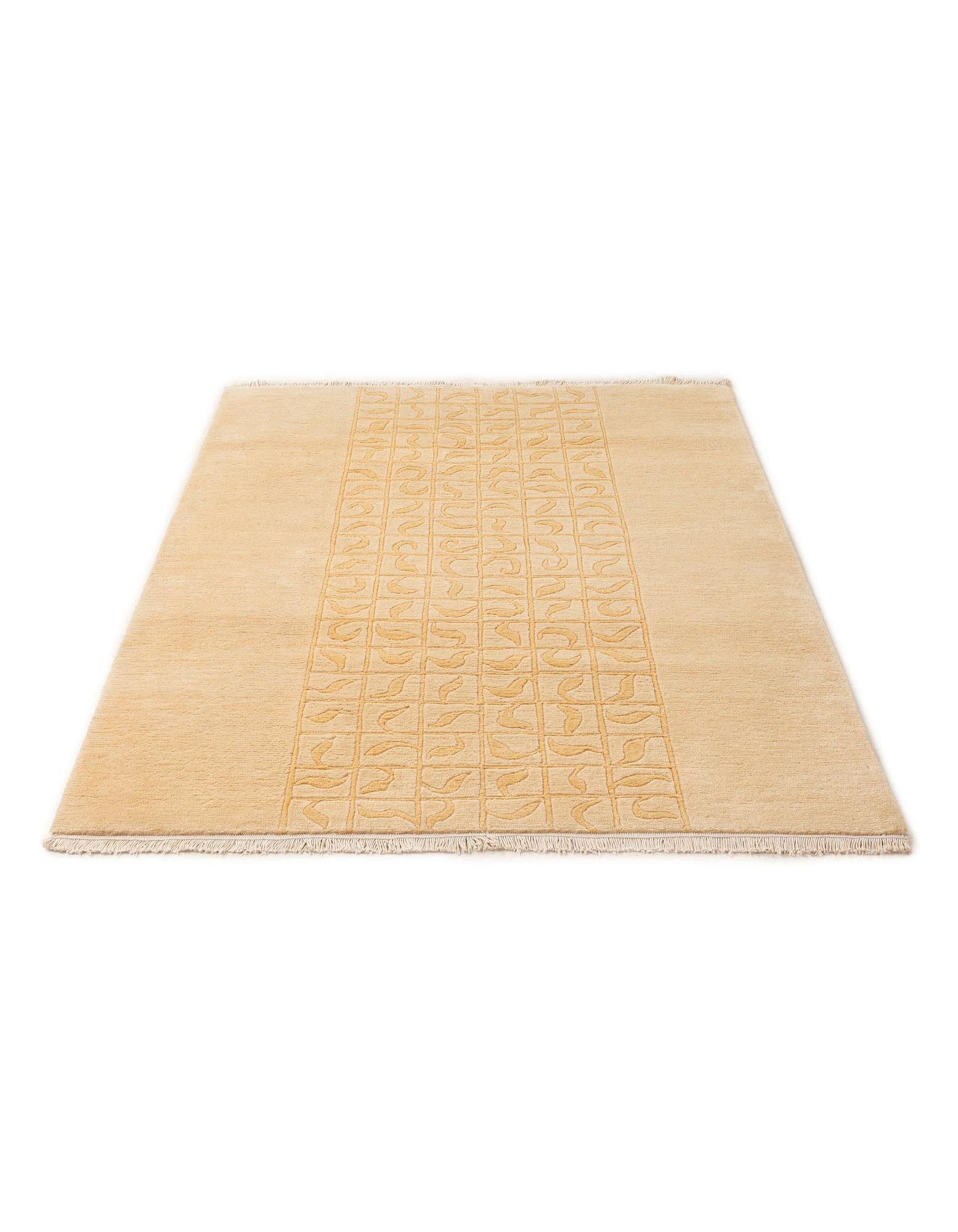 4' 1 x 5' 10 Hand Knotted Nepal Wool Rug
