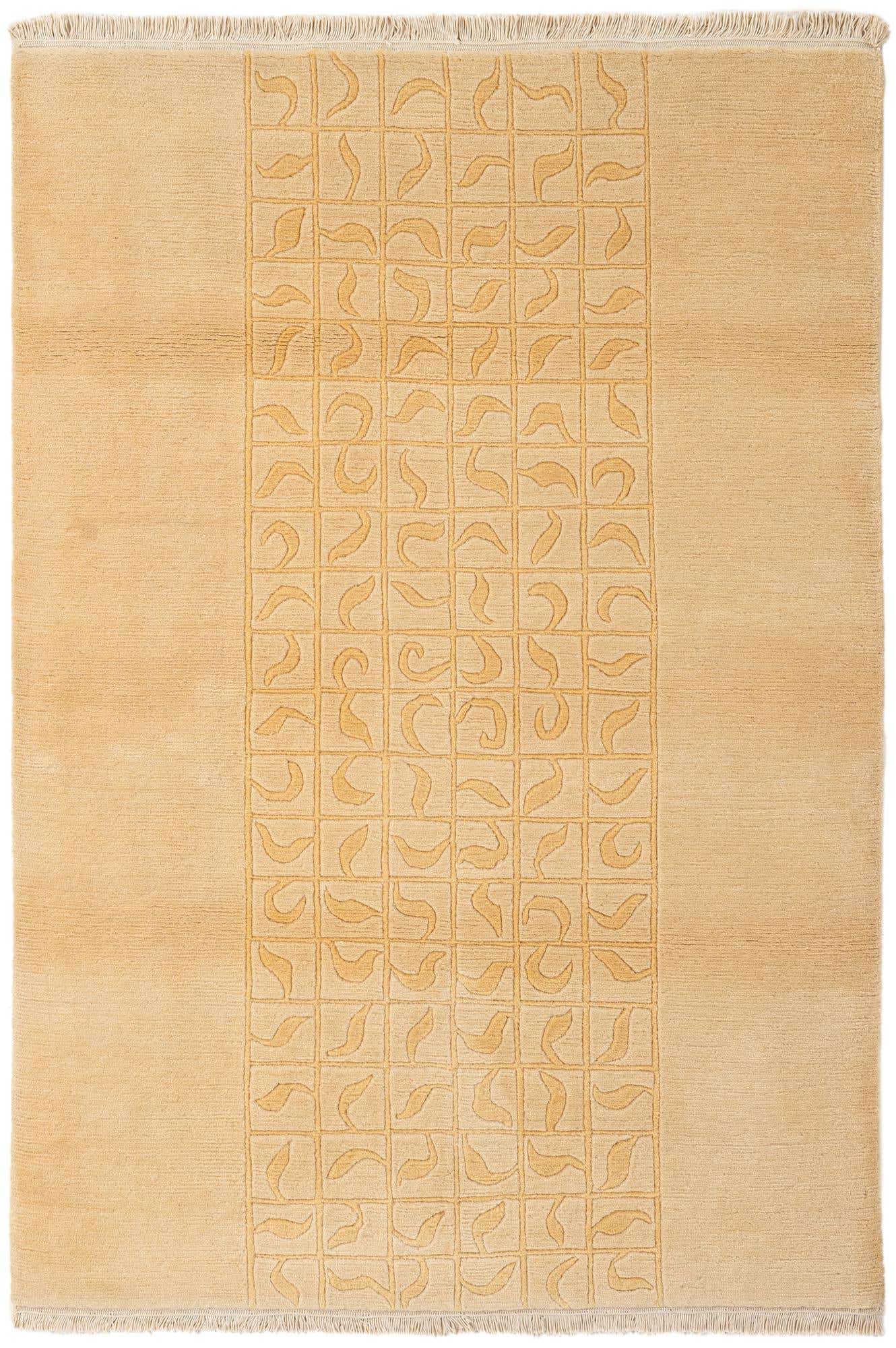 4' 1 x 5' 10 Hand Knotted Nepal Wool Rug