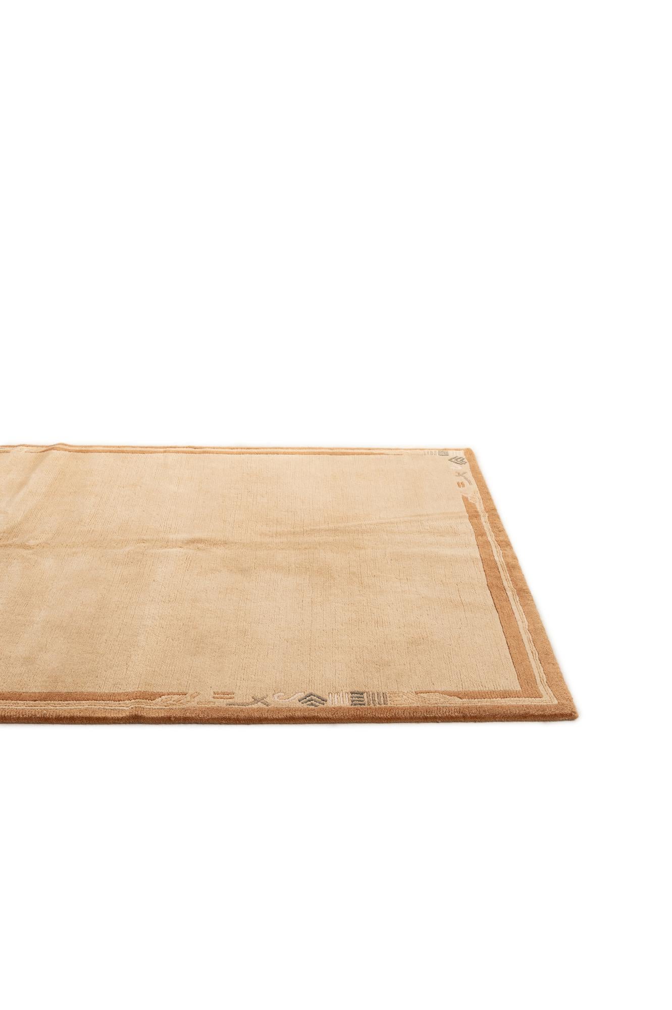 4' 8 x 6' 8 Hand Knotted Nepal Wool Rug