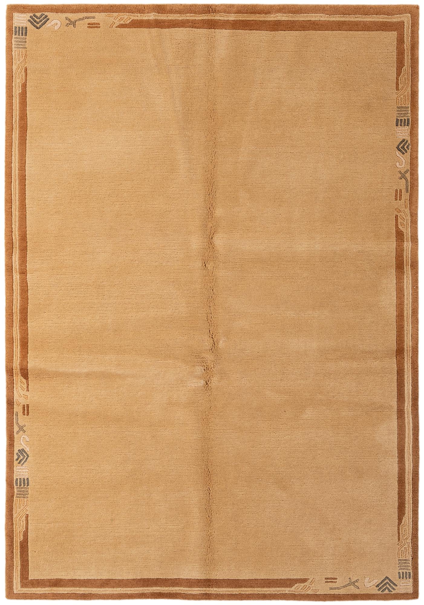 4' 8 x 6' 8 Hand Knotted Nepal Wool Rug