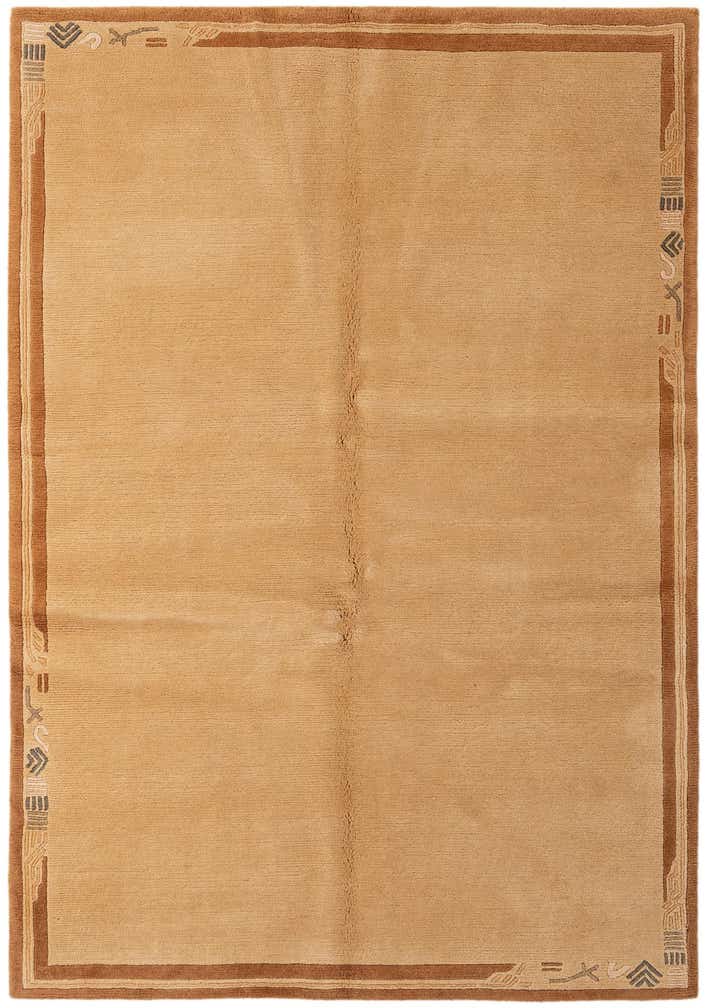 4' 8 x 6' 8 Hand Knotted Nepal Wool Rug