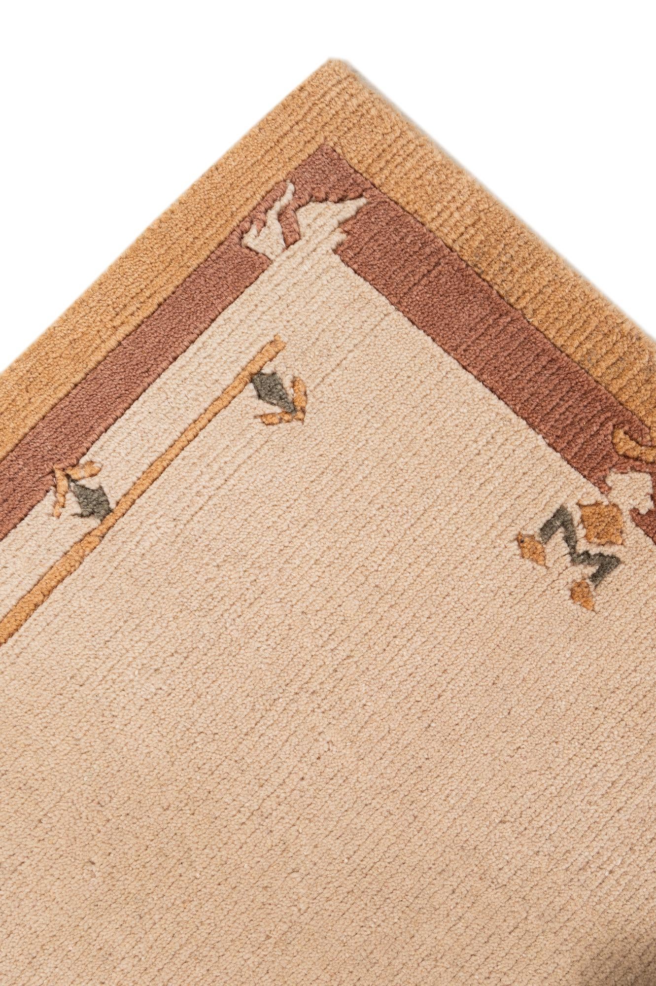 3' 1 x 5' Hand Knotted Nepal Wool Rug