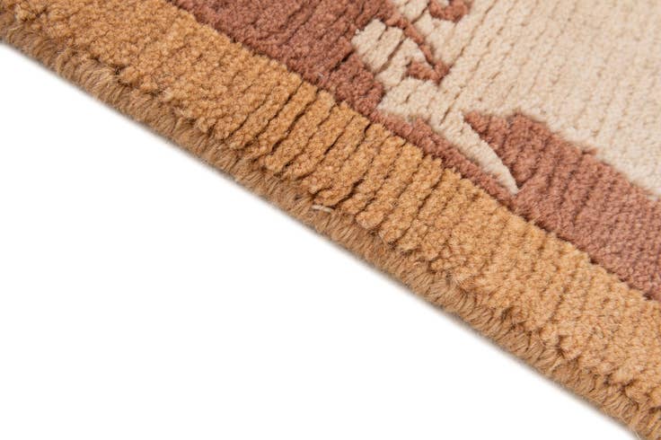Detail image of 3' 1 x 5' Hand Knotted Nepal Wool Rug