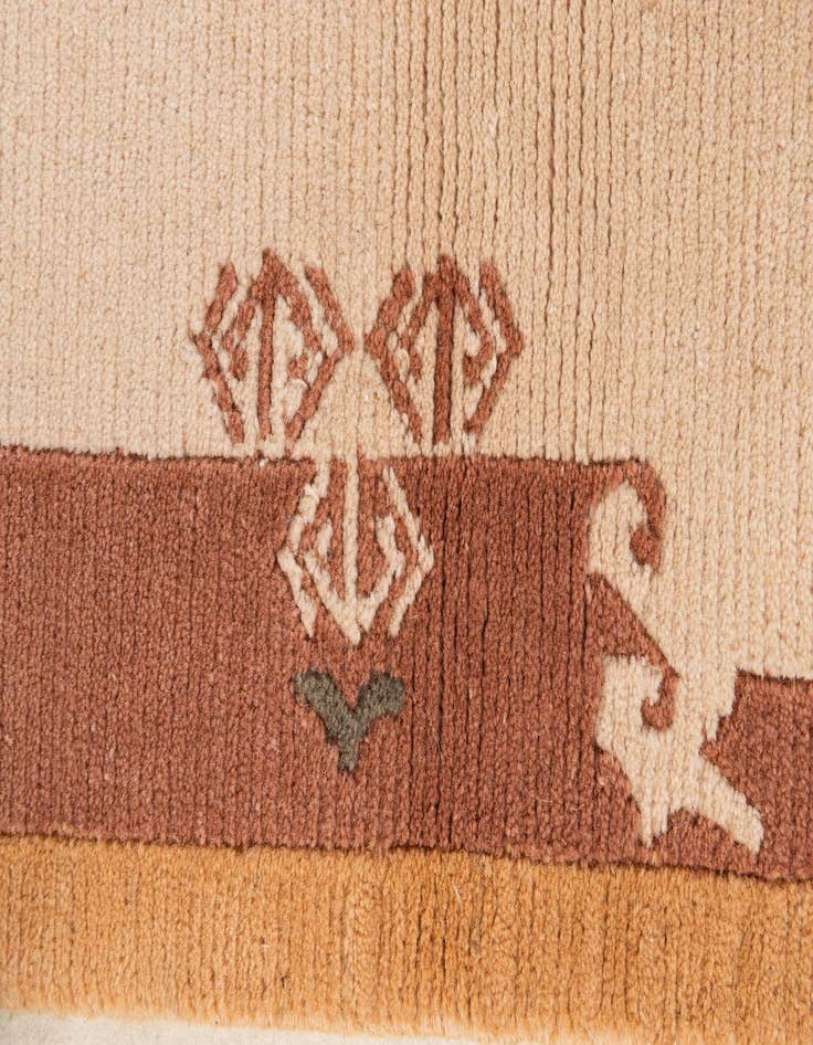 Detail image of 3' 1 x 5'  Hand Knotted Nepal Wool Rug