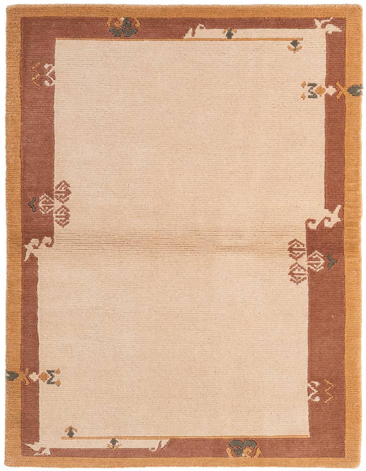 Detail image of 3' 1 x 5' Hand Knotted Nepal Wool Rug