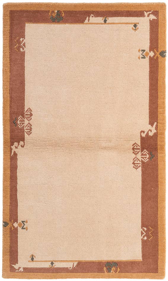Detail image of 3' 1 x 5' Hand Knotted Nepal Wool Rug
