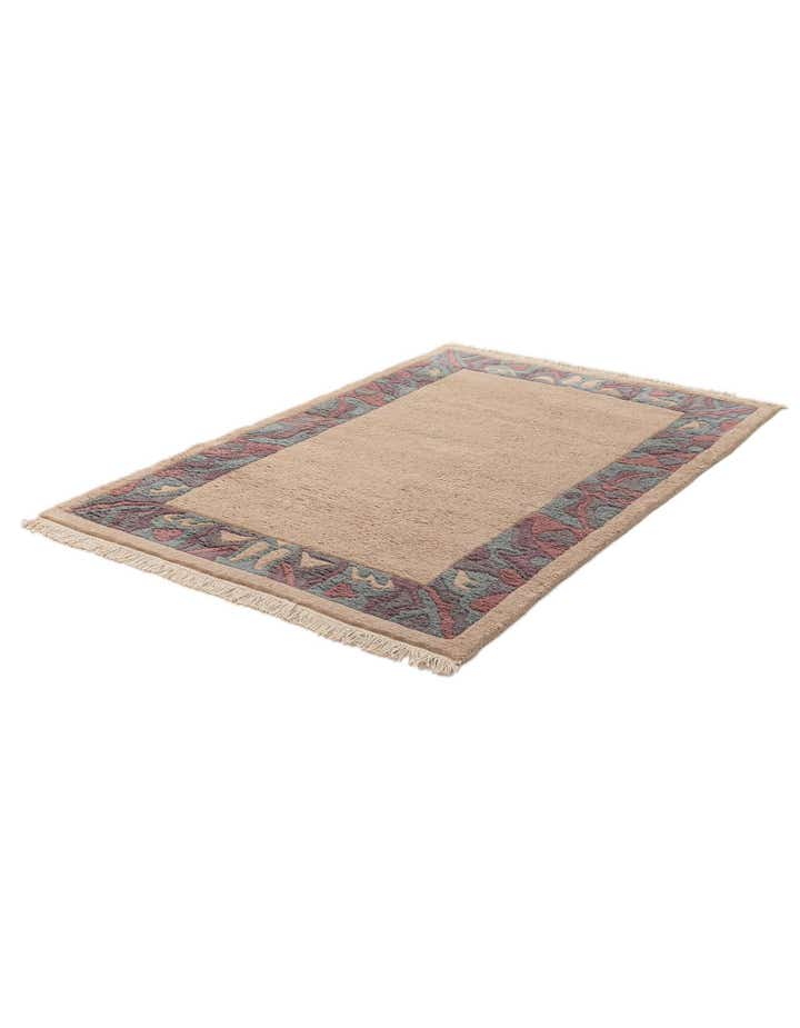 3' 11 x 5' 10 Hand Knotted Nepal Wool Rug