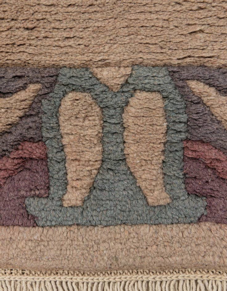 Detail image of 3' 11 x 5' 10  Hand Knotted Nepal Wool Rug