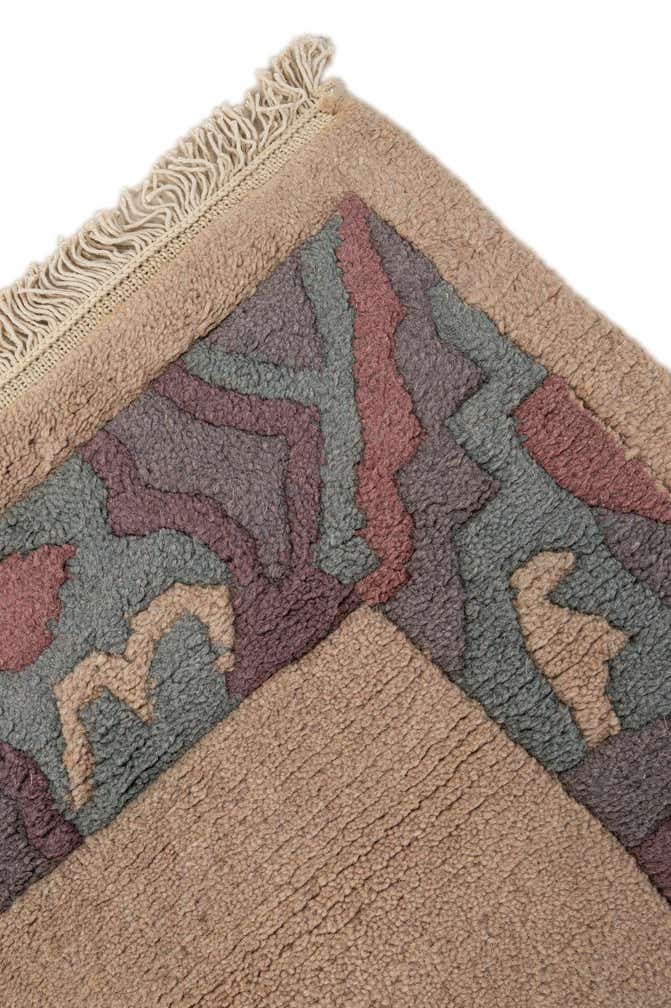 3' 11 x 5' 10 Hand Knotted Nepal Wool Rug