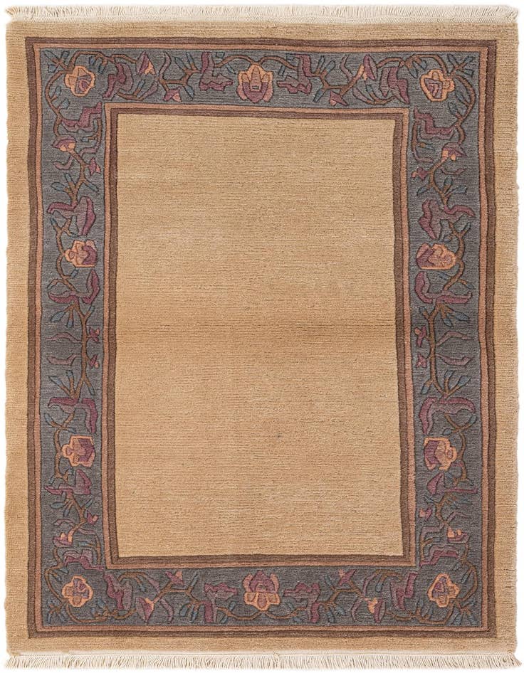 Detail image of 3' 1 x 5' 4 Hand Knotted Nepal Wool Rug