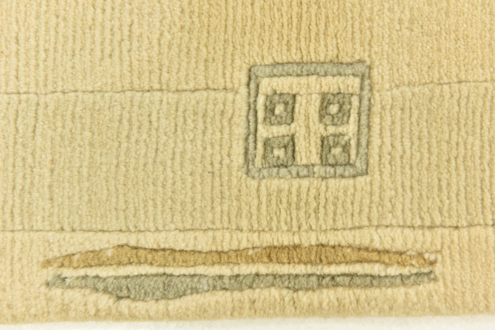 4' x 5' 10 Hand Knotted Nepal Wool Rug