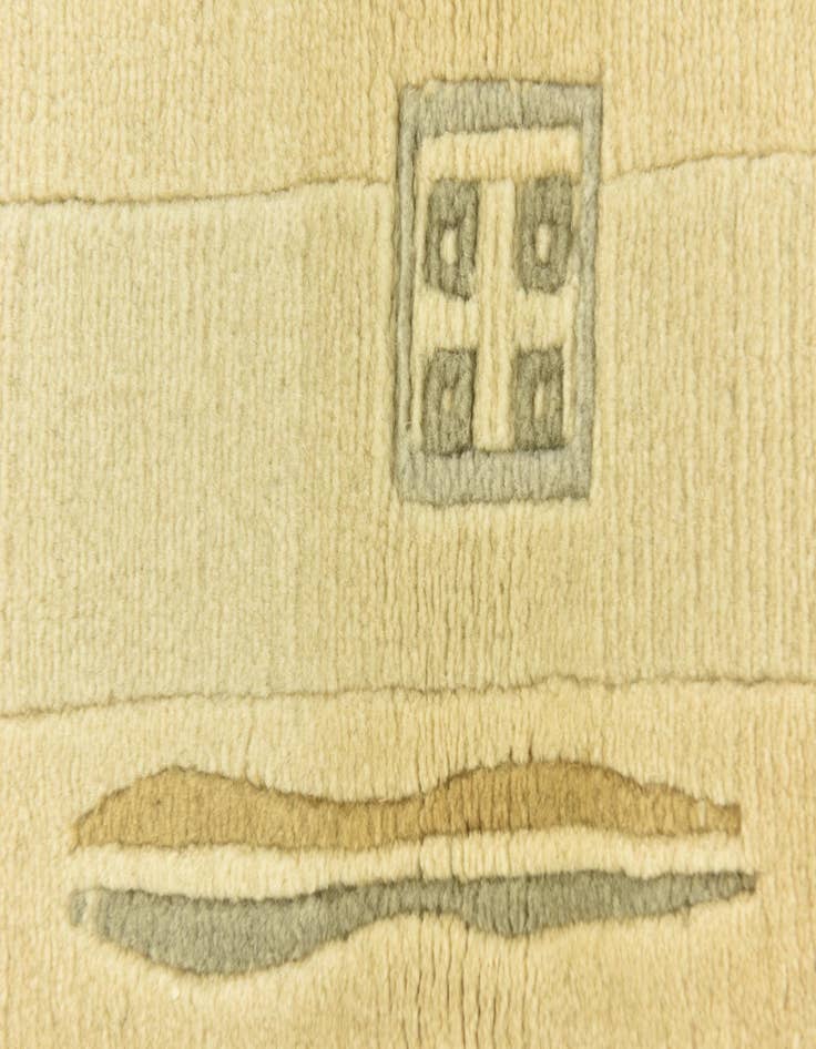 Detail image of 4' x 5' 10  Hand Knotted Nepal Wool Rug