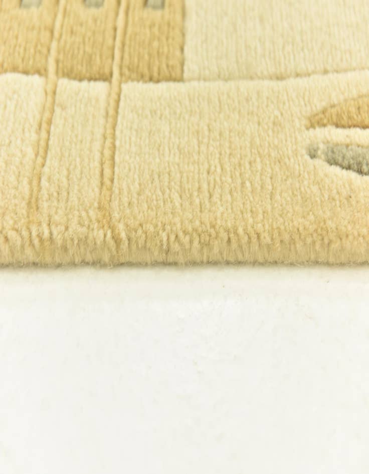 Detail image of 4' x 5' 10  Hand Knotted Nepal Wool Rug