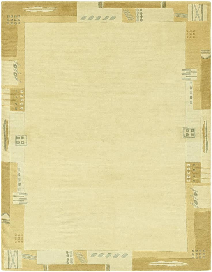Detail image of 4' x 5' 10 Hand Knotted Nepal Wool Rug
