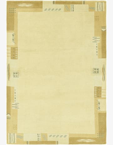 4' x 5' 10 Hand Knotted Nepal Wool Rug