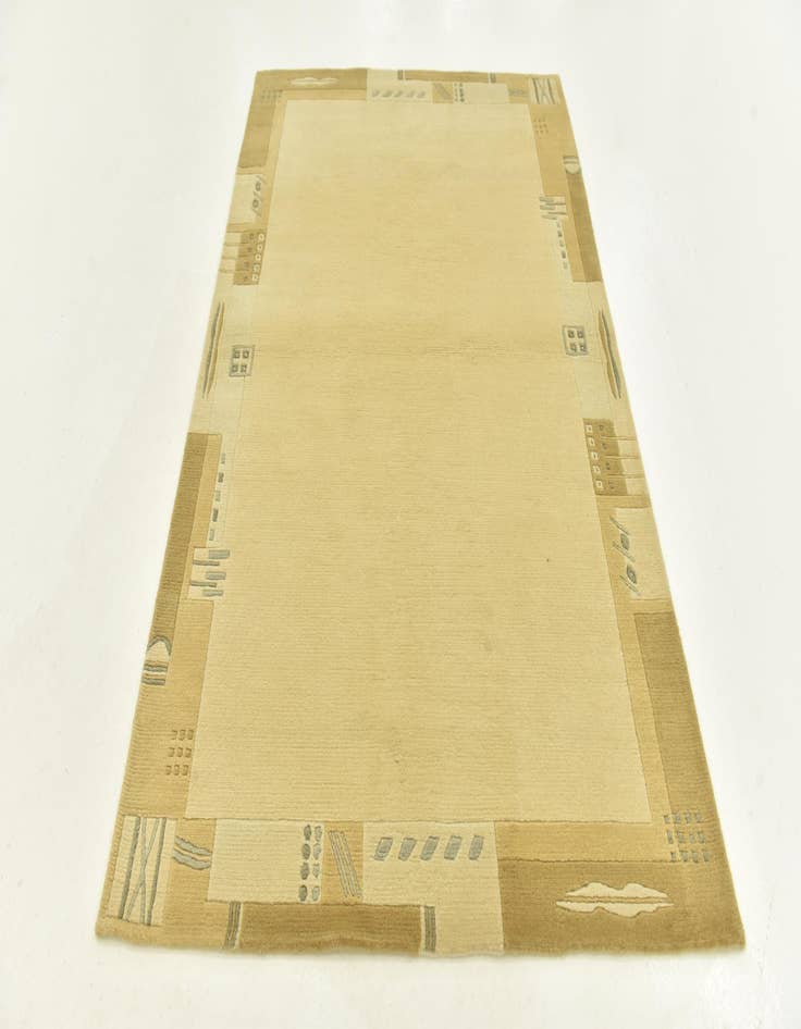 Detail image of 4' x 5' 10 Hand Knotted Nepal Wool Rug