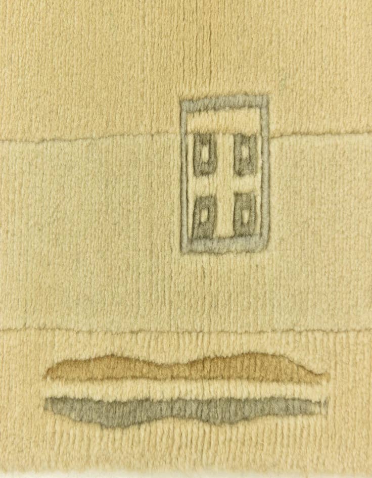 Detail image of 4' x 5' 10 Hand Knotted Nepal Wool Rug