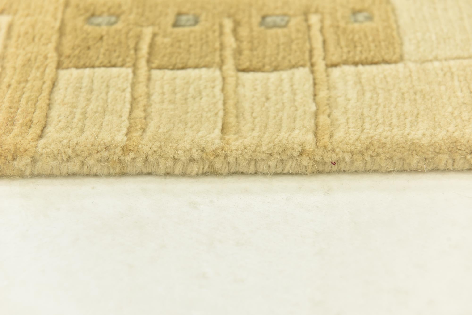 4' x 5' 10 Hand Knotted Nepal Wool Rug